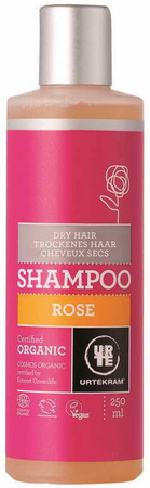 Szampon różany do włosów suchych BIO 250 ml - Urtekram