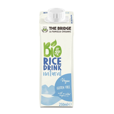 Napój ryżowy naturalny 250 ml bezglutenowy bio - The Bridge