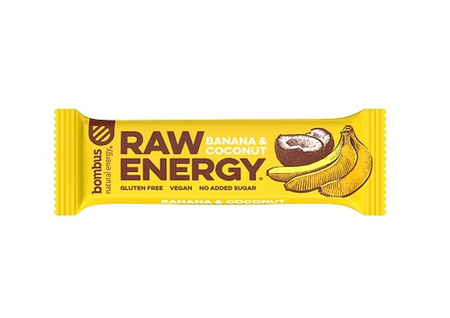 Baton RAW ENERGY banan-kokos bezglutenowy 50 g