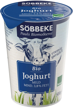 Jogurt naturalny (3,8% tłuszczu w mleku) BIO 500 g