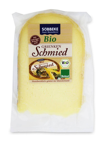 Ser żółty dojrzewający schmied (50 % tłuszczu w suchej masie) BIO 150 g