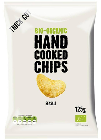 Chipsy ziemniaczane cienko krojone z solą morską bio 125 g