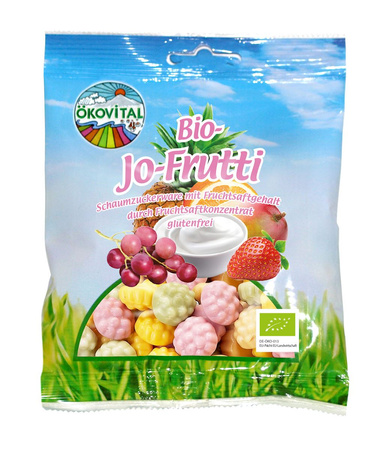 Żelki owocowe jogurtowe bezglutenowe bio 80 g