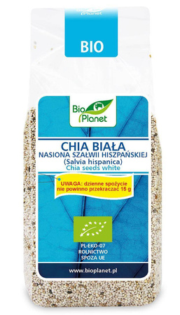 Chia biała - nasiona szałwii hiszpańskiej BIO 200 g